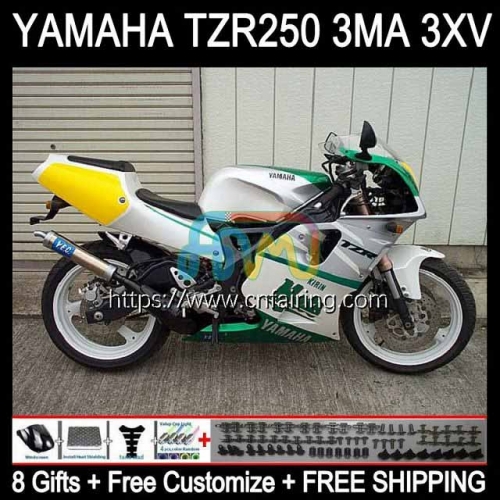 Bodys Kit For YAMAHA TZR250RR White green TZR 250 TZR250 R RS RR Bodywork YPVS 3MA TZR250R 88 89 90 91 TZR-250 1988 1989 1990 1991 Fairings 114HM.3