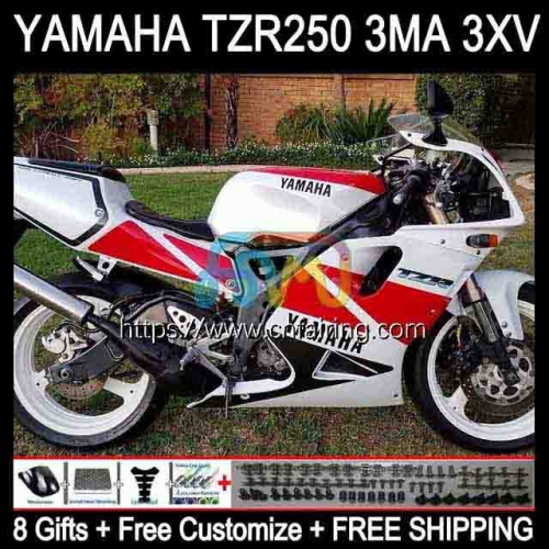 Bodys Kit For YAMAHA TZR250RR TZR 250 TZR250 R RS RR Bodywork YPVS 3MA TZR250R White blk red 88 89 90 91 TZR-250 1988 1989 1990 1991 Fairings 114HM.15