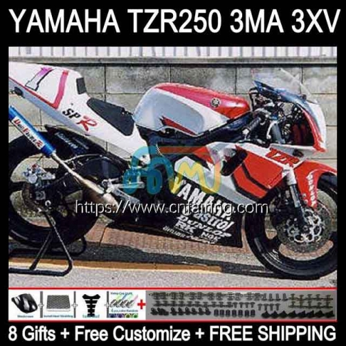 Bodys Kit For YAMAHA TZR250RR TZR 250 TZR250 R RS RR Bodywork YPVS 3MA TZR250R 88 89 90 91 TZR-250 1988 1989 1990 1991 Fairings Factory Red 114HM.1