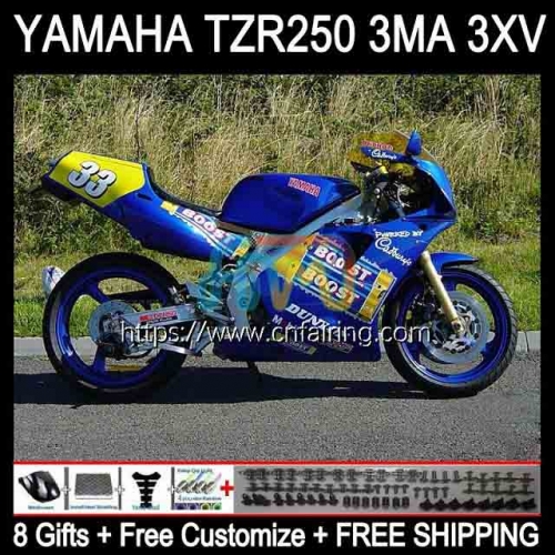 Bodys Kit For YAMAHA TZR250RR TZR 250 TZR250 R RS RR Bodywork YPVS 3MA TZR250R 88 89 90 91 Light Blue TZR-250 1988 1989 1990 1991 Fairings 114HM.8