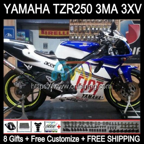 Body For YAMAHA TZR 250 TZR250 R RS RR YPVS TZR250R 3XV TZR250RR Blue FIAT 92 93 94 95 96 97 TZR-250 1992 1993 1994 1995 1996 1997 Fairing 115HM.16