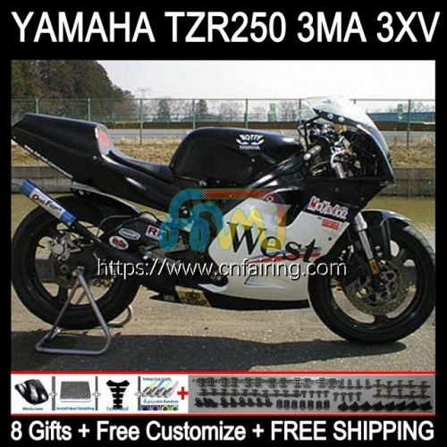 Kit For YAMAHA TZR-250 TZR 250 TZR250 R RS RR 1992 1993 1994 1995 1996 1997 3XV YPVS TZR250RR TZR250R 92 93 94 95 96 97 Fairing Black West 115HM.90