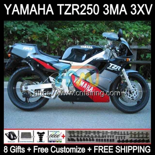 Kit For YAMAHA TZR-250 TZR 250 TZR250 R RS RR 1992 1993 1994 1995 1996 1997 3XV YPVS TZR250RR TZR250R 92 93 94 95 96 97 Fairing Black Silver 115HM.49
