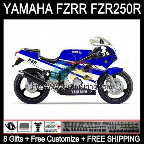 Body Kit For YAMAHA FZR250R Glossy Blue FZRR FZR 250R FZR 250 Bodywork FZR-250 FZR250 R RR 86 87 88 89 FZR250RR 1986 1987 1988 1989 Fairing 116HM.2