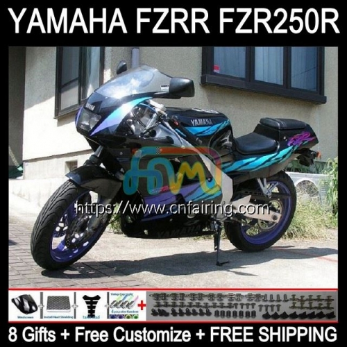 Body Kit For YAMAHA FZR250R FZRR FZR 250R FZR 250 Bodywork FZR-250 FZR250 R RR 86 87 88 89 Purple cyan FZR250RR 1986 1987 1988 1989 Fairing 116HM.23