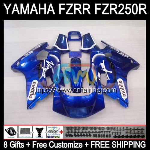 Body For YAMAHA FZRR FZR 250R FZR250R 1986 1987 1988 1989 Bodywork FZR250RR FZR-250 FZR250 FZR 250 R RR 86 87 88 89 Fairing Kit Metallic Blue 116HM.56