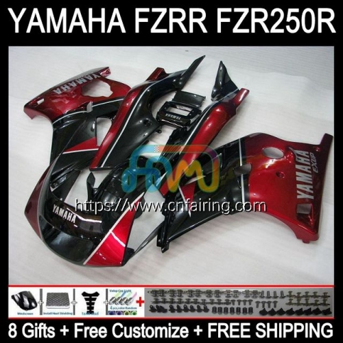 Body For YAMAHA FZRR FZR 250R FZR250R 1986 1987 1988 1989 Bodywork FZR250RR FZR-250 FZR250 FZR 250 R RR 86 87 88 89 Metallic Red Fairing Kit 116HM.76