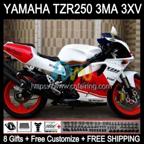 Kit For YAMAHA TZR-250 TZR 250 TZR250 R RS RR 1992 1993 1994 1995 1996 1997 3XV YPVS TZR250RR TZR250R 92 93 94 95 96 97 Fairing White red new 115HM.63