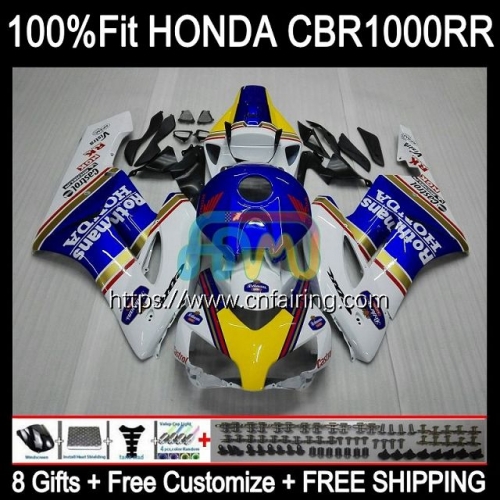 Injection Body For HONDA CBR 1000RR 1000CC 1000 RR CC 04-05 CBR1000-RR CBR1000RR 04 05 CBR-1000 CBR1000 RR 2004 2005 OEM Fairing Rothmans Blue 119HM.0