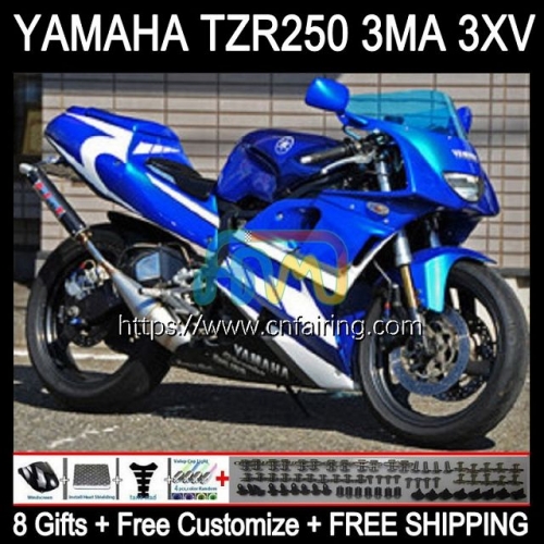 Body For YAMAHA TZR 250 TZR250 R RS RR YPVS TZR250R 3XV TZR250RR 92 93 94 95 96 97 White blue TZR-250 1992 1993 1994 1995 1996 1997 Fairing 115HM.22
