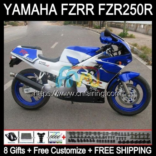 Body For YAMAHA FZRR FZR 250R FZR250R 1986 1987 1988 1989 Bodywork FZR250RR Factory Blue FZR-250 FZR250 FZR 250 R RR 86 87 88 89 Fairing Kit 116HM.49