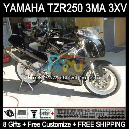 Bodys Kit For YAMAHA TZR250RR TZR 250 TZR250 R RS Glossy Black RR Bodywork YPVS 3MA TZR250R 88 89 90 91 TZR-250 1988 1989 1990 1991 Fairings 114HM.24