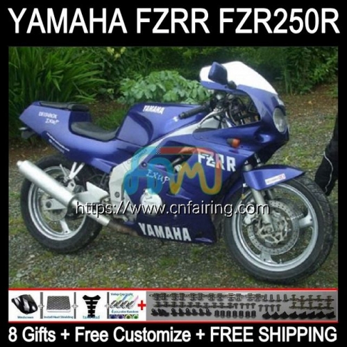 Body Kit For YAMAHA FZR250R FZRR FZR 250R FZR 250 Bodywork FZR-250 FZR250 Dark Blue hot R RR 86 87 88 89 FZR250RR 1986 1987 1988 1989 Fairing 116HM.32