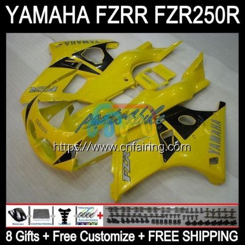 Body For YAMAHA FZRR FZR Yellow Black 250R FZR250R 1986 1987 1988 1989 Bodywork FZR250RR FZR-250 FZR250 FZR 250 R RR 86 87 88 89 Fairing Kit 116HM.62