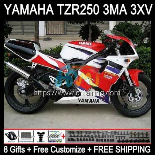 Kit For YAMAHA TZR-250 TZR 250 TZR250 R RS RR 1992 1993 1994 1995 1996 1997 3XV YPVS TZR250RR TZR250R 92 93 94 95 96 97 Fairing White red new 115HM.86