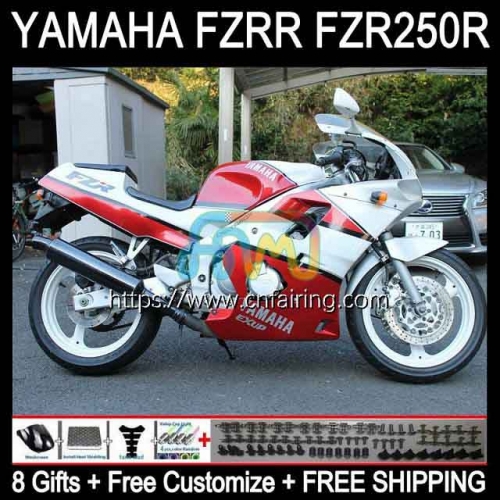 Body For YAMAHA FZRR FZR 250 250R White red hot FZR250R FZR-250 FZR250 R RR 90 91 92 93 94 95 FZR250RR 1990 1991 1992 1993 1994 1995 Fairings 117HM.16