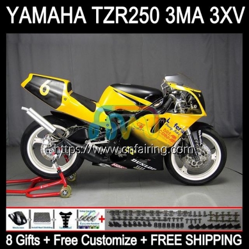 Kit For YAMAHA TZR-250 TZR 250 TZR250 R RS RR 1992 1993 1994 1995 1996 1997 3XV YPVS TZR250RR Yellow Black TZR250R 92 93 94 95 96 97 Fairing 115HM.69