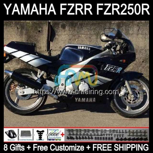 Body Kit For YAMAHA FZR250R FZRR FZR 250R FZR 250 Bodywork FZR-250 FZR250 R RR 86 87 88 89 FZR250RR Glossy Black 1986 1987 1988 1989 Fairing 116HM.8