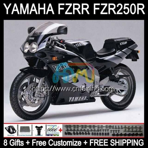 Body Kit For YAMAHA FZR250R Glossy Black FZRR FZR 250R FZR 250 Bodywork FZR-250 FZR250 R RR 86 87 88 89 FZR250RR 1986 1987 1988 1989 Fairing 116HM.18