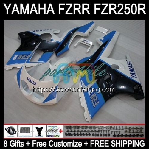 Body For YAMAHA FZRR FZR 250R FZR250R 1986 1987 1988 1989 Bodywork FZR250RR FZR-250 FZR250 Black blue FZR 250 R RR 86 87 88 89 Fairing Kit 116HM.65
