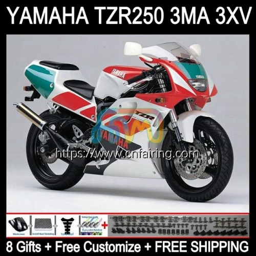 Bodyworks Red green new Kit For YAMAHA TZR 250 TZR250 RS RR R 1988 1989 1990 1991 Body TZR250RR TZR-250 TZR250R YPVS 3MA 88 89 90 91 Fairing 114HM.42