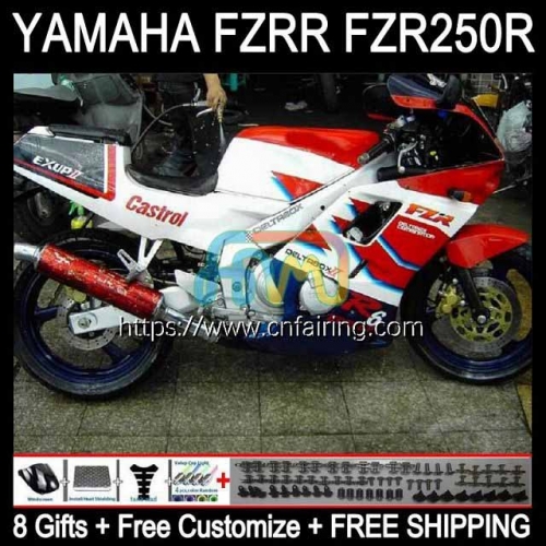 Body For YAMAHA FZRR FZR 250R FZR250R Red blue hot 1986 1987 1988 1989 Bodywork FZR250RR FZR-250 FZR250 FZR 250 R RR 86 87 88 89 Fairing Kit 116HM.47