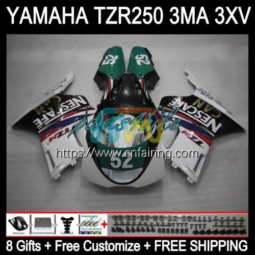 Bodyworks Green black Kit For YAMAHA TZR 250 TZR250 RS RR R 1988 1989 1990 1991 Body TZR250RR TZR-250 TZR250R YPVS 3MA 88 89 90 91 Fairing 114HM.67