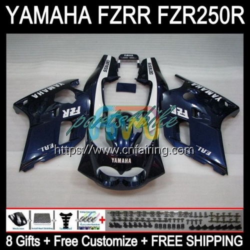 Body For YAMAHA FZRR FZR 250R FZR250R 1986 1987 1988 1989 Bodywork FZR250RR FZR-250 FZR250 FZR 250 Dark Blue R RR 86 87 88 89 Fairing Kit 116HM.63