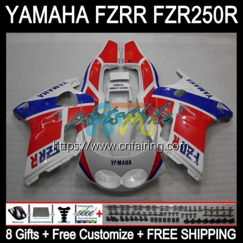 Body For YAMAHA FZRR FZR 250R FZR250R 1986 1987 1988 1989 Bodywork FZR250RR FZR-250 FZR250 FZR 250 R RR Red Blue hot 86 87 88 89 Fairing Kit 116HM.61