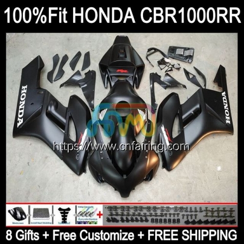 Injection OEM For HONDA CBR 1000RR 1000CC 1000 RR CC 2004 2005 CBR1000-RR 04-05 CBR-1000 CBR1000 RR CBR1000RR 04 05 Fairing Flat Black Kit 119HM.123