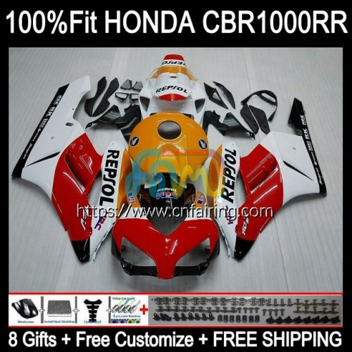 Injection OEM For HONDA CBR 1000RR 1000CC 1000 Red Repsol RR CC 2004 2005 CBR1000-RR 04-05 CBR-1000 CBR1000 RR CBR1000RR 04 05 Fairing Kit 119HM.117
