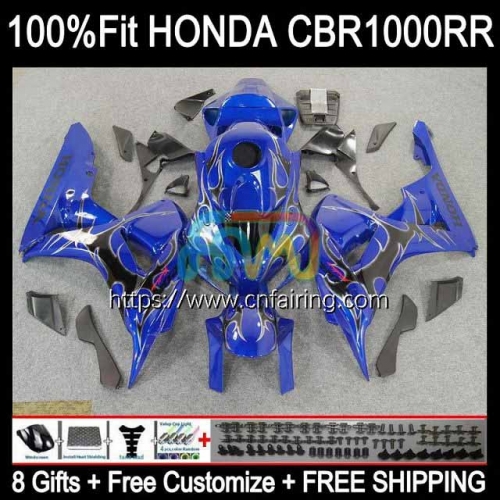 OEM Injection For HONDA CBR 1000RR 1000CC Black Flames 1000 RR CC Body CBR1000-RR 06-07 CBR1000RR 06 07 CBR1000 CBR-1000 RR 2006 2007 Fairing 120HM.16