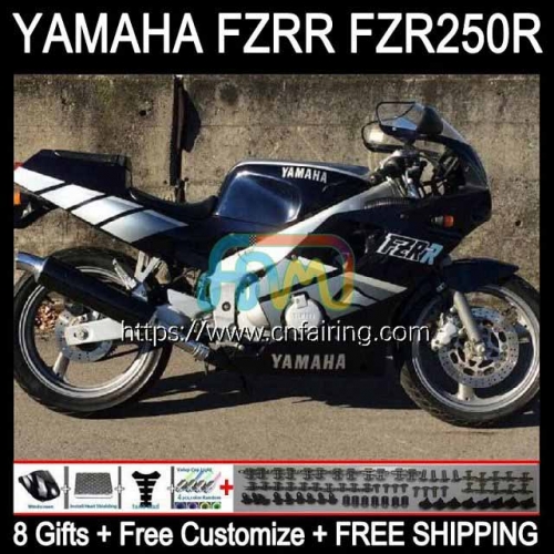 Bodywork For YAMAHA FZRR FZR 250R FZR 250 FZR250R 96-97 Body FZR-250 Glossy Black FZR250 R RR 96 97 FZR250RR FZR-250R 1996 1997 Fairings Kit 118HM.8