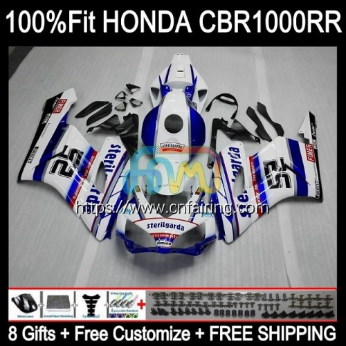 Injection OEM For HONDA CBR 1000RR 1000CC 1000 RR CC 2004 2005 White blue CBR1000-RR 04-05 CBR-1000 CBR1000 RR CBR1000RR 04 05 Fairing Kit 119HM.111