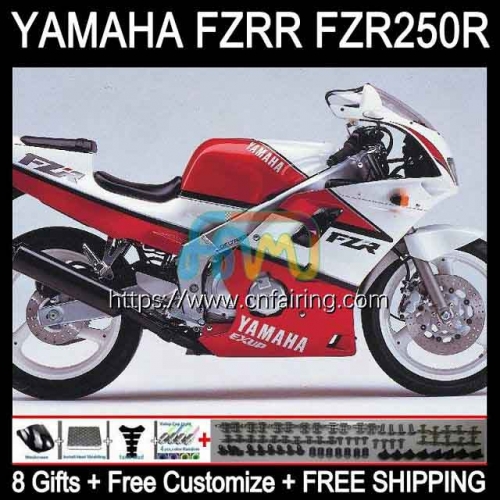 Bodywork For YAMAHA FZRR FZR 250R FZR 250 FZR250R 96-97 Body Red white FZR-250 FZR250 R RR 96 97 FZR250RR FZR-250R 1996 1997 Fairings Kit 118HM.33