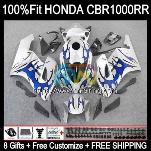 Injection Body For HONDA CBR 1000RR 1000CC 1000 RR CC 04-05 CBR1000-RR CBR1000RR 04 05 CBR-1000 CBR1000 RR Red Flames 2004 2005 OEM Fairing 119HM.10