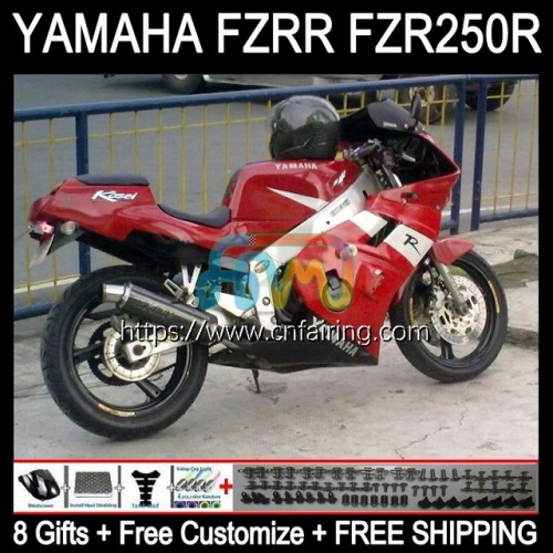 Body For YAMAHA FZRR FZR 250 250R FZR250R FZR-250 FZR250 R RR 90 91 92 93 94 95 FZR250RR Factory Red 1990 1991 1992 1993 1994 1995 Fairings 117HM.26