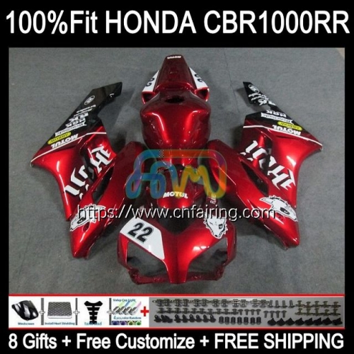 Injection OEM For HONDA CBR 1000RR 1000CC 1000 RR CC 2004 2005 CBR1000-RR Metallic Red 04-05 CBR-1000 CBR1000 RR CBR1000RR 04 05 Fairing Kit 119HM.90