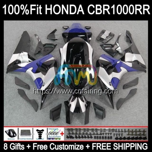 OEM Injection For HONDA CBR 1000RR 1000CC 1000 RR CC Body CBR1000-RR 06-07 CBR1000RR 06 07 CBR1000 CBR-1000 RR Blue Silver 2006 2007 Fairing 120HM.40