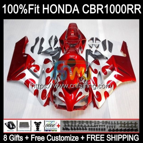 Injection OEM For HONDA CBR 1000RR 1000CC 1000 RR CC 2004 2005 CBR1000-RR 04-05 CBR-1000 CBR1000 RR CBR1000RR Orange Hot 04 05 Fairing Kit 119HM.113