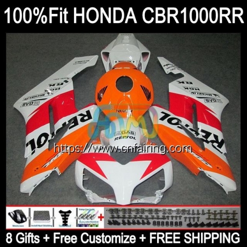 Injection OEM For HONDA CBR 1000RR 1000CC Orange Repsol 1000 RR CC 2004 2005 CBR1000-RR 04-05 CBR-1000 CBR1000 RR CBR1000RR 04 05 Fairing Kit 119HM.88