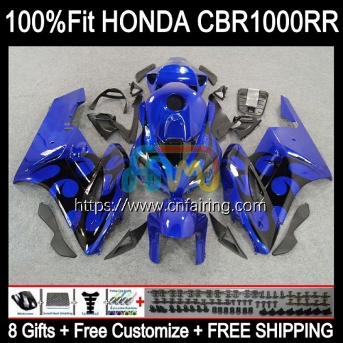 Injection Body For HONDA CBR 1000RR 1000CC 1000 RR CC 04-05 CBR1000-RR CBR1000RR Black Flames 04 05 CBR-1000 CBR1000 RR 2004 2005 OEM Fairing 119HM.3