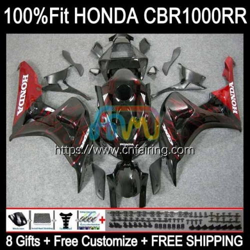 OEM Injection For HONDA CBR 1000RR 1000CC 1000 RR CC Body CBR1000-RR 06-07 CBR1000RR 06 07 CBR1000 CBR-1000 RR Red Flames 2006 2007 Fairing 120HM.64