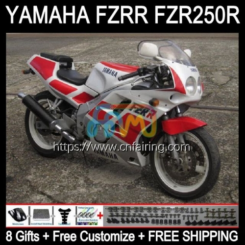 Body For YAMAHA FZRR FZR 250 250R FZR250R FZR-250 FZR250 R RR 90 91 92 93 94 95 FZR250RR 1990 1991 1992 1993 1994 1995 Fairings Red White 117HM.22