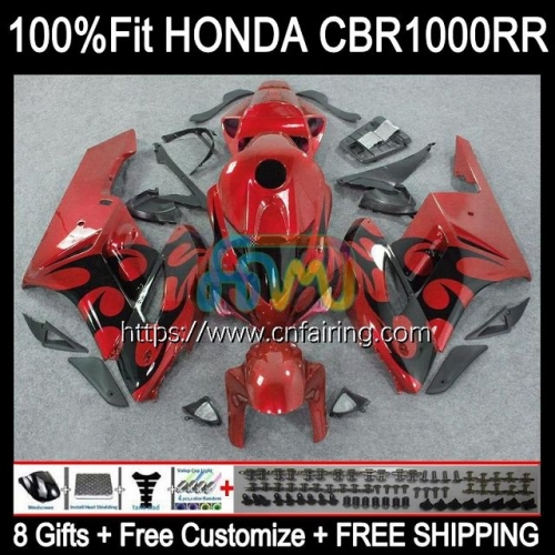 Injection Body For HONDA CBR 1000RR 1000CC 1000 RR CC 04-05 CBR1000-RR CBR1000RR 04 05 CBR-1000 Red&Flames CBR1000 RR 2004 2005 OEM Fairing 119HM.26