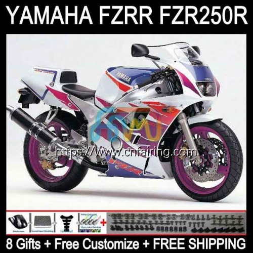 Body For YAMAHA FZRR FZR 250 250R FZR250R FZR-250 FZR250 R RR Purple White 90 91 92 93 94 95 FZR250RR 1990 1991 1992 1993 1994 1995 Fairings 117HM.34