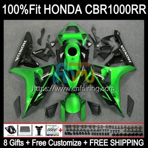 Injection Kit For HONDA CBR 1000RR 1000CC 1000 RR CC 2006 2007 CBR1000-RR CBR1000 06-07 CBR-1000 RR CBR1000RR 06 07 OEM Fairing 120HM.92 Green black