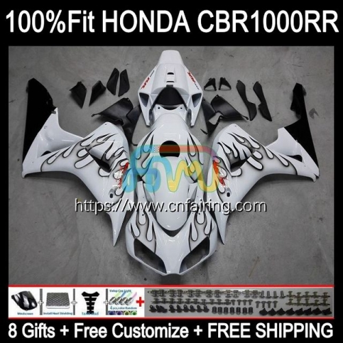 Injection Kit For HONDA CBR 1000RR 1000CC 1000 RR CC 2006 2007 CBR1000-RR CBR1000 06-07 CBR-1000 RR CBR1000RR Black Flames 06 07 OEM Fairing 120HM.126