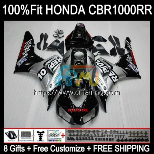 Injection Kit For HONDA CBR 1000RR 1000CC Repsol Blk 1000 RR CC 2006 2007 CBR1000-RR CBR1000 06-07 CBR-1000 RR CBR1000RR 06 07 OEM Fairing 120HM.130