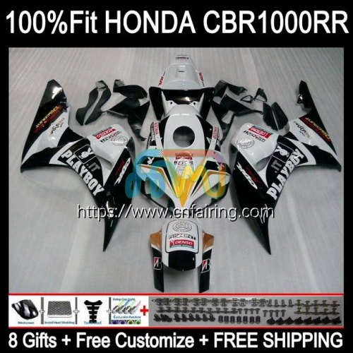 Injection Kit For HONDA CBR 1000RR 1000CC PLAYBOY Blk 1000 RR CC 2006 2007 CBR1000-RR CBR1000 06-07 CBR-1000 RR CBR1000RR 06 07 OEM Fairing 120HM.122